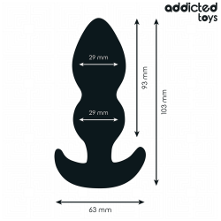 Addicted Toys - Plug Anal Taille S 10,3 Cm